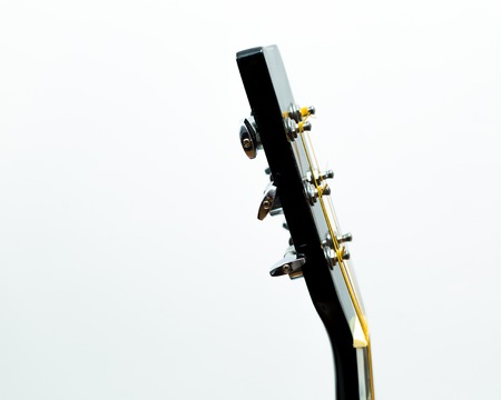 Acoustic guitar close up.の写真素材