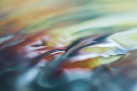 Abstract macro of water surface. Colorful macro abstraction of liquid surface.の写真素材