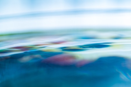 Abstract macro of water surface. Colorful macro abstraction of liquid surface.の写真素材