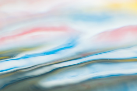 Abstract macro of water surface. Colorful macro abstraction of liquid surface.