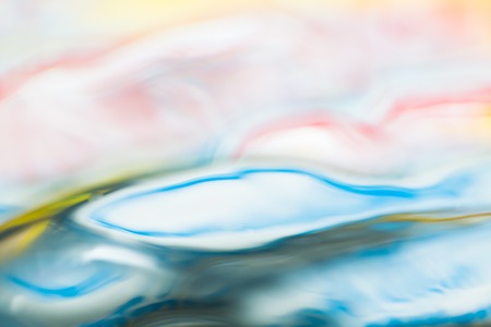 Abstract macro of water surface. Colorful macro abstraction of liquid surface.の写真素材