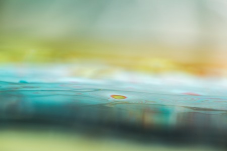 Abstract macro of water surface. Colorful macro abstraction of liquid surface.の写真素材