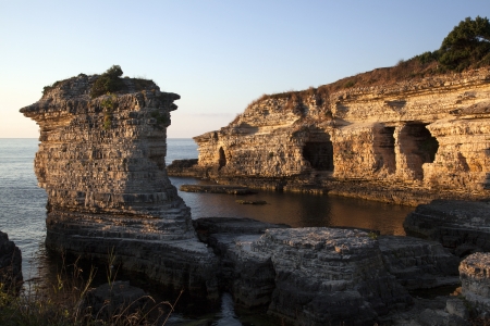 Eagle rocks at Kerpe,Turkey. Kerpe was a natural shelter for ships at Ottoman Empire times  の写真素材