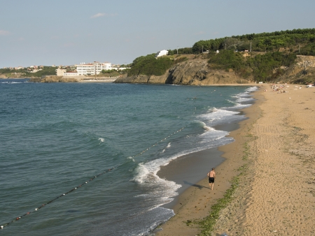 A beautiful beach at the Istanbul,Rivaの写真素材