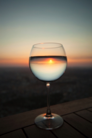 A Glass Of Sunの写真素材