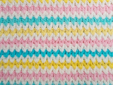 Pastel colored wool in close upの写真素材