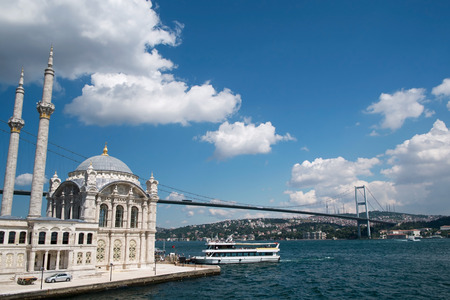 Ortakoy Mosque at Istanbul - 2014の写真素材