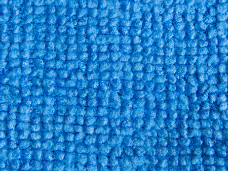 Close up blue microfiber textile as a  background.の写真素材