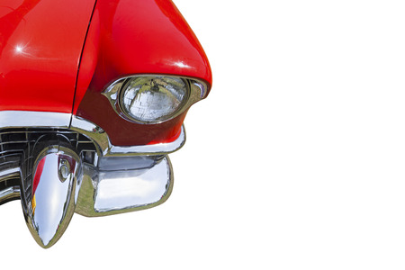 Classic car Isolated On Whiteの写真素材