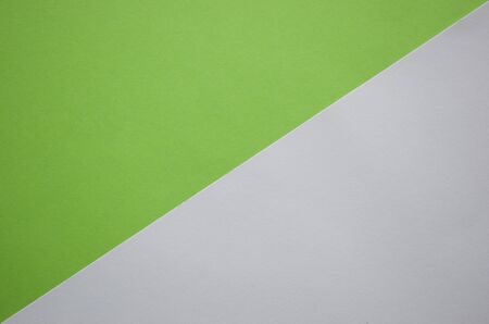 Green and white clean background divided diagonallyの写真素材