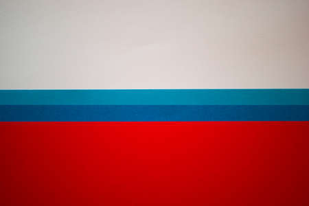 Red, blue and white horizontally divided backgroundの写真素材