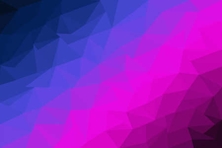 Neon blue and neon pink polygon geometric background
