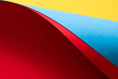 Red, blue and yellow abstract 3d backgroundの写真素材