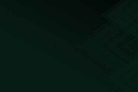 Dark green abstract gradient geometric backgroundの写真素材
