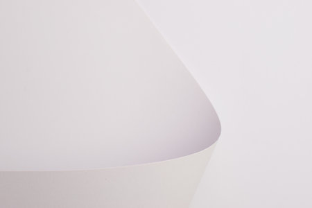 Curved white abstract background, wallpaper