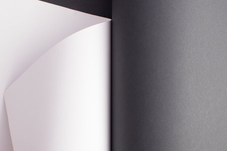 Black and white abstract vertically divided background