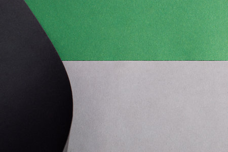 Black, green and gray abstract horizontally divided background