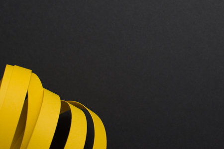 Abstract yellow and black background, brochure, flyerの写真素材