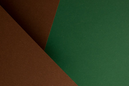 Green and brown geometric 3d backgroundの写真素材
