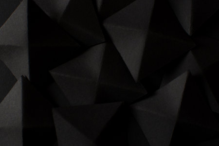 Abstract dark background with geometric shapesの写真素材