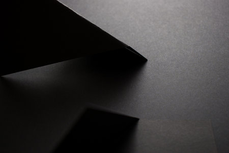 Abstract 3d black background, copy space