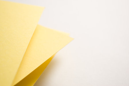 Yellow and white 3d background, colored paper, copy empty space