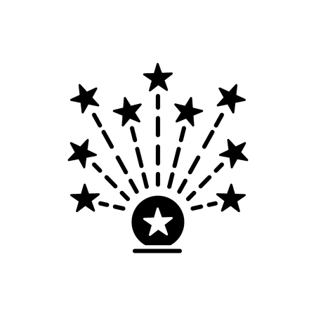 Vector illustration of star projector. Table lamp & nightstand. Flat icon of light fixture. Isolated object on white background.のイラスト素材