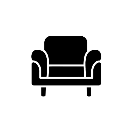 Upholstery furniture. Isolated object on white backgroundのイラスト素材