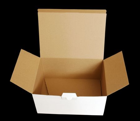 Box, isolated with clipping path
