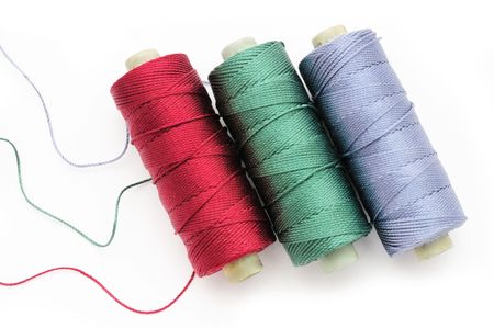 Colorful silk thread
