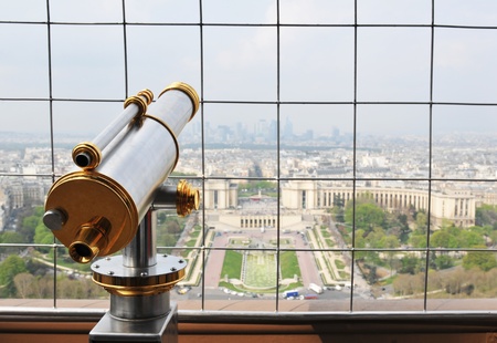Eiffel Tower observatory の写真素材