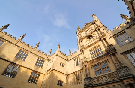 Oxford, England - November 12, 2011:Architectural detail of university in Oxford, England のeditorial素材