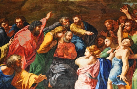 Rome, Italy - 28 March, 2012: Major restoration work on objects of art at San Pietro (San Peter) basilica in Vatican moves forwardのeditorial素材