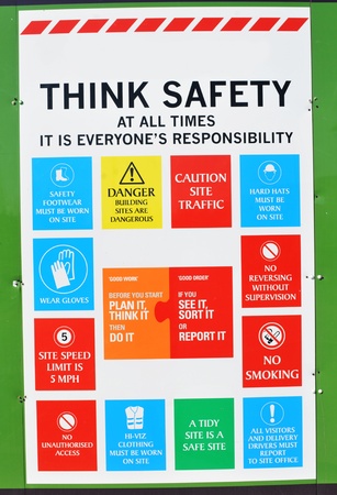 Think safety の写真素材