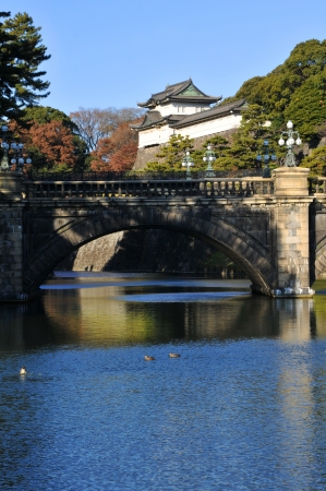 Tokyo, Japan - January, 2012: Emperor palace and gardens in Chiyoda, Tokyoのeditorial素材