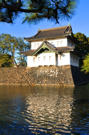 Tokyo, Japan - January, 2012: Emperor palace and gardens in Chiyoda, Tokyoのeditorial素材