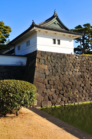 Tokyo, Japan - January, 2012: Imperial palace and gardens in Chiyoda, Tokyoのeditorial素材