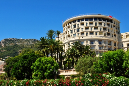 Monte Carlo, Monaco - July, 2013  Modern architecture in central Monte Carlo, Monacoのeditorial素材