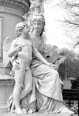 Architectural detail of Goethe monument in Berlin, Germanyのeditorial素材