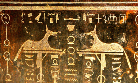 Detail of ancient Egyptian symbols