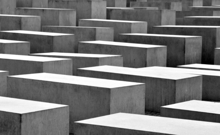 Architecture of the Holocaust museum in Berlin, Germanyのeditorial素材