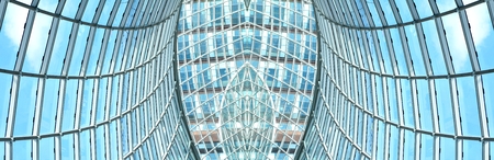 Abstract architectural detail modern roof structureの写真素材