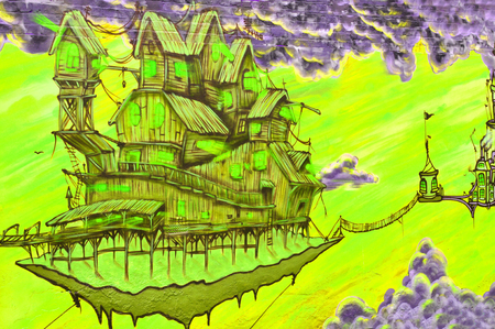 Abstract graffiti in Nottinghamのeditorial素材