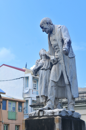 Statue of Victor Schoelcher in Fort de France, Martiniqueのeditorial素材