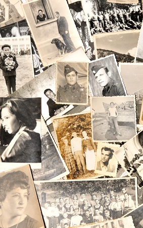 Old family photosの写真素材