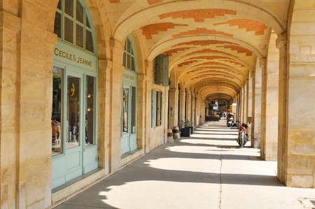 Paris, France - July 10, 2015: Place des Vosges (Place Royale), major landmark in Paris, located in Marais district.のeditorial素材