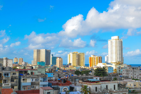Skyline of modern Havana, Cubaのeditorial素材