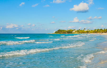 Holiday on the exotic beaches of Cubaの写真素材