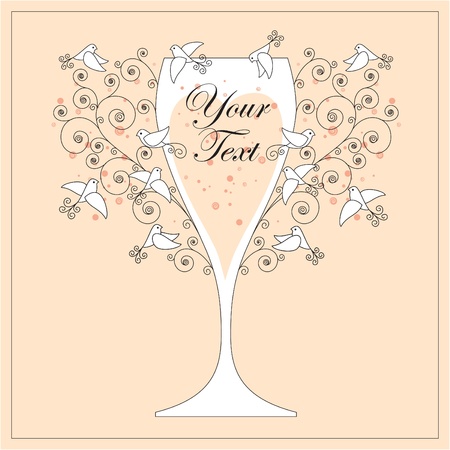 wedding invitation designのイラスト素材