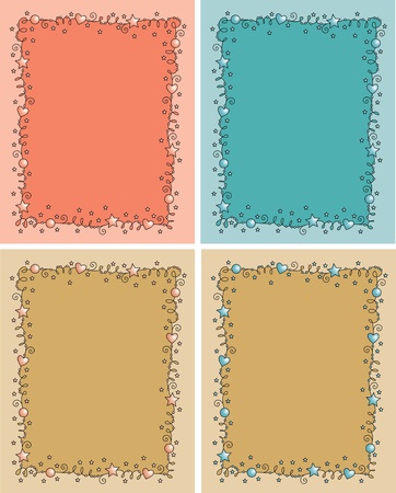 baby photo frame のイラスト素材